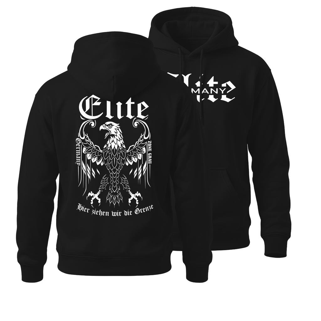Elite Germany Hoodie – „Hier ziehen wir die Grenze“