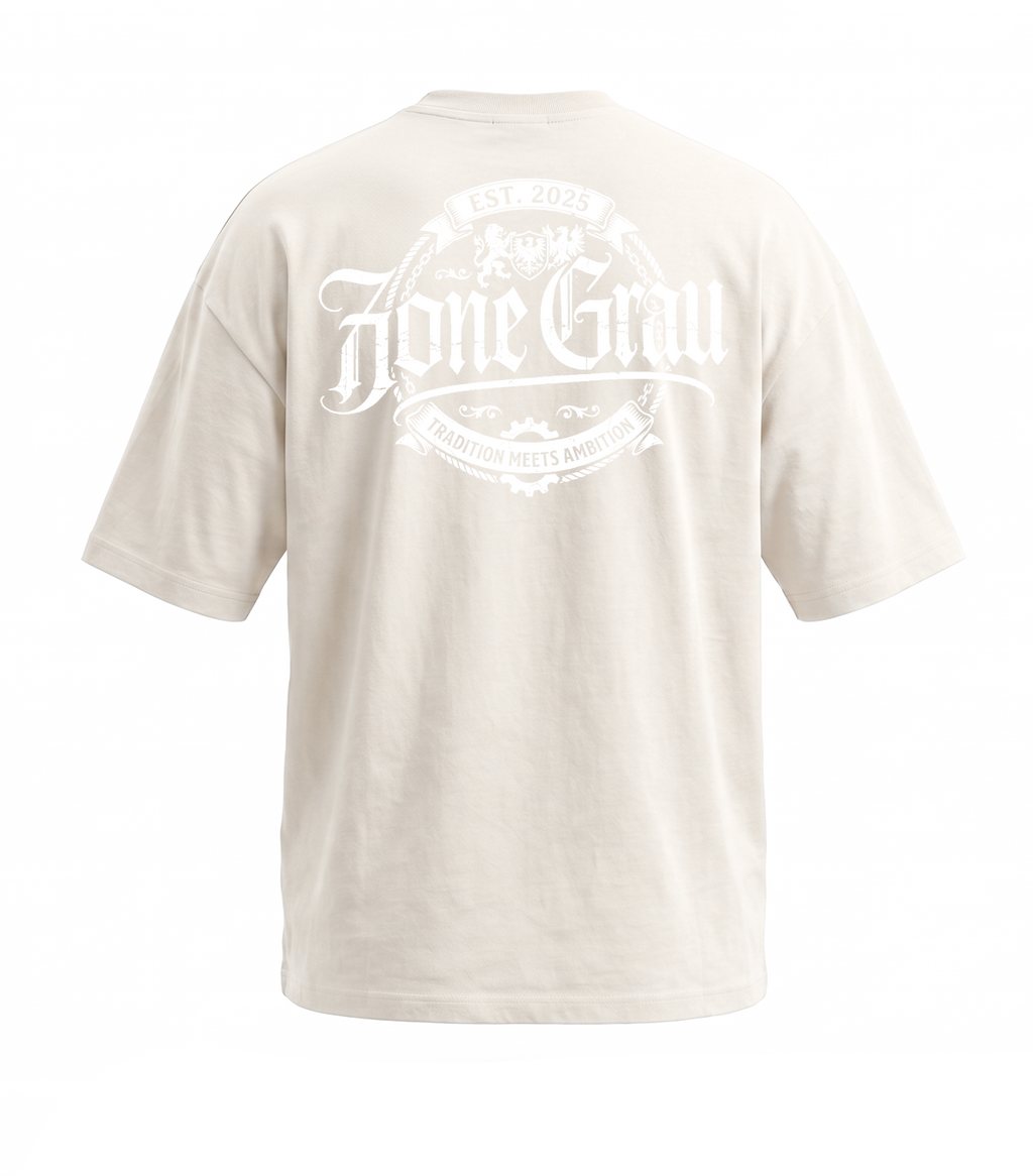 Zone Grau „Tradition meets Ambition“ Oversize Tee ⚠️ STRICTLY LIMITED