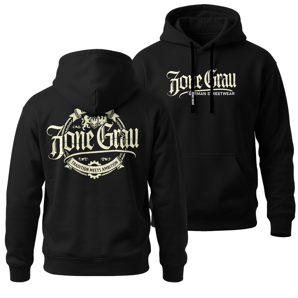 ZONE GRAU – Hoodie „Tradition & Ambition“