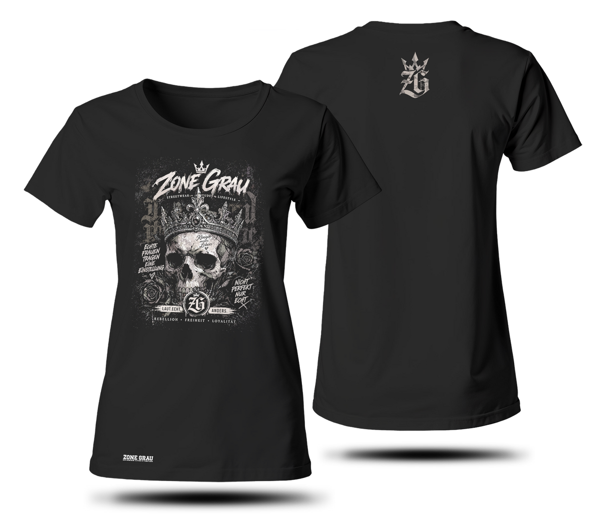 ZONE GRAU // „Königin meines Lebens“ Damen T-Shirt