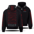 ZONE GRAU "13" – Ultra-Heavy Full-Zip-Hoodie (Black)
