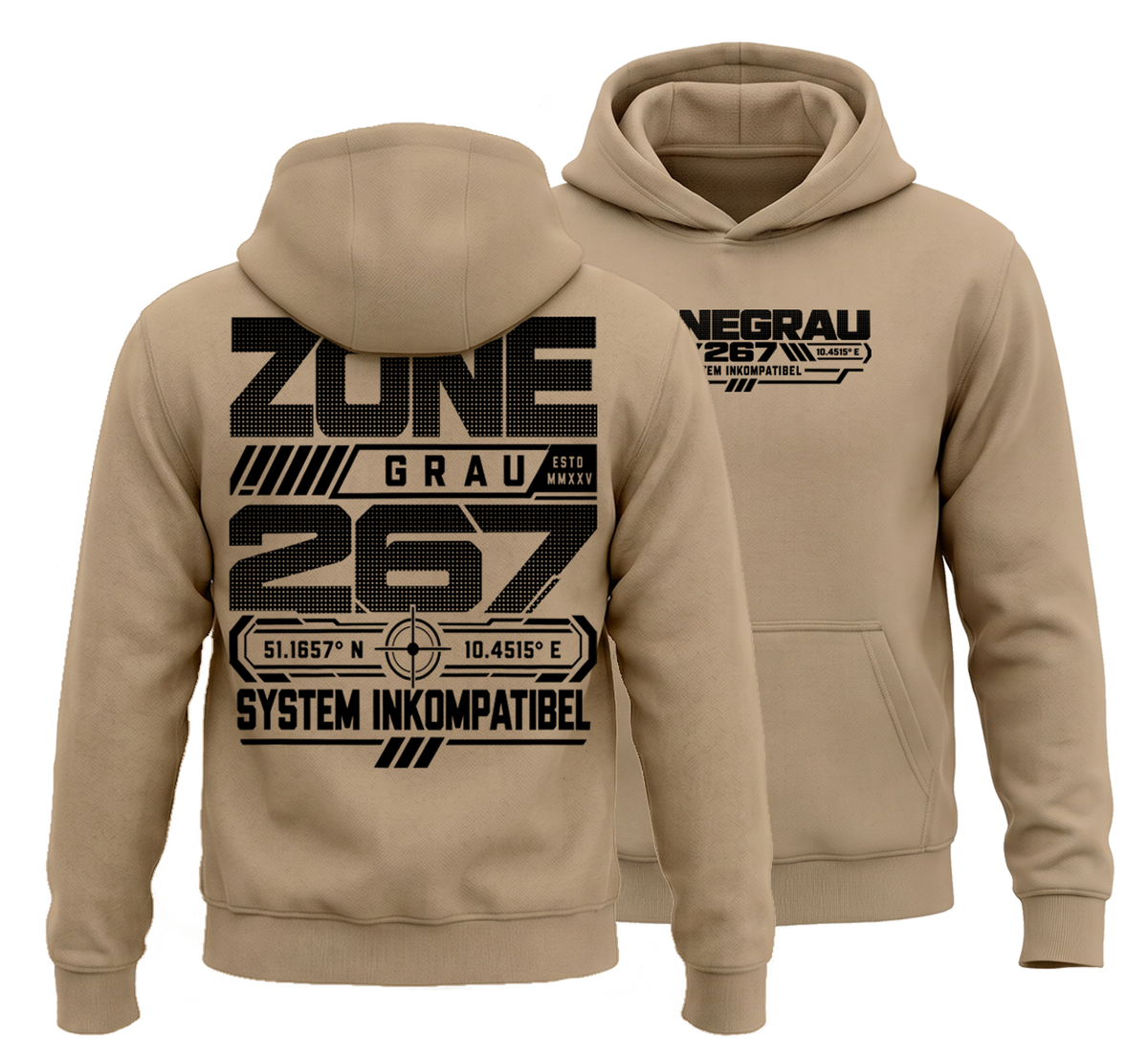 ZONEGRAU 267 Heavy Crossneck Hoodie