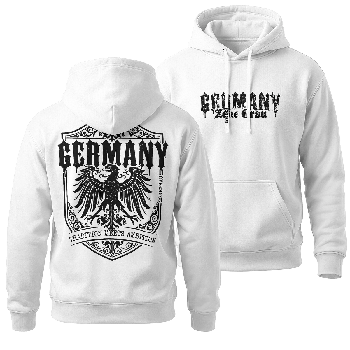 Mädels Hoodie „Germany - Tradition Meets Ambition“