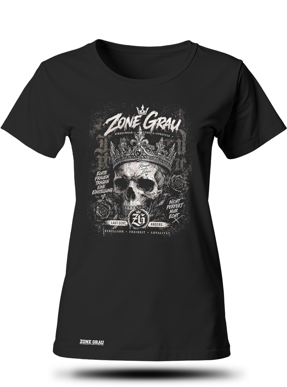 ZONE GRAU // „Königin meines Lebens“ Damen T-Shirt