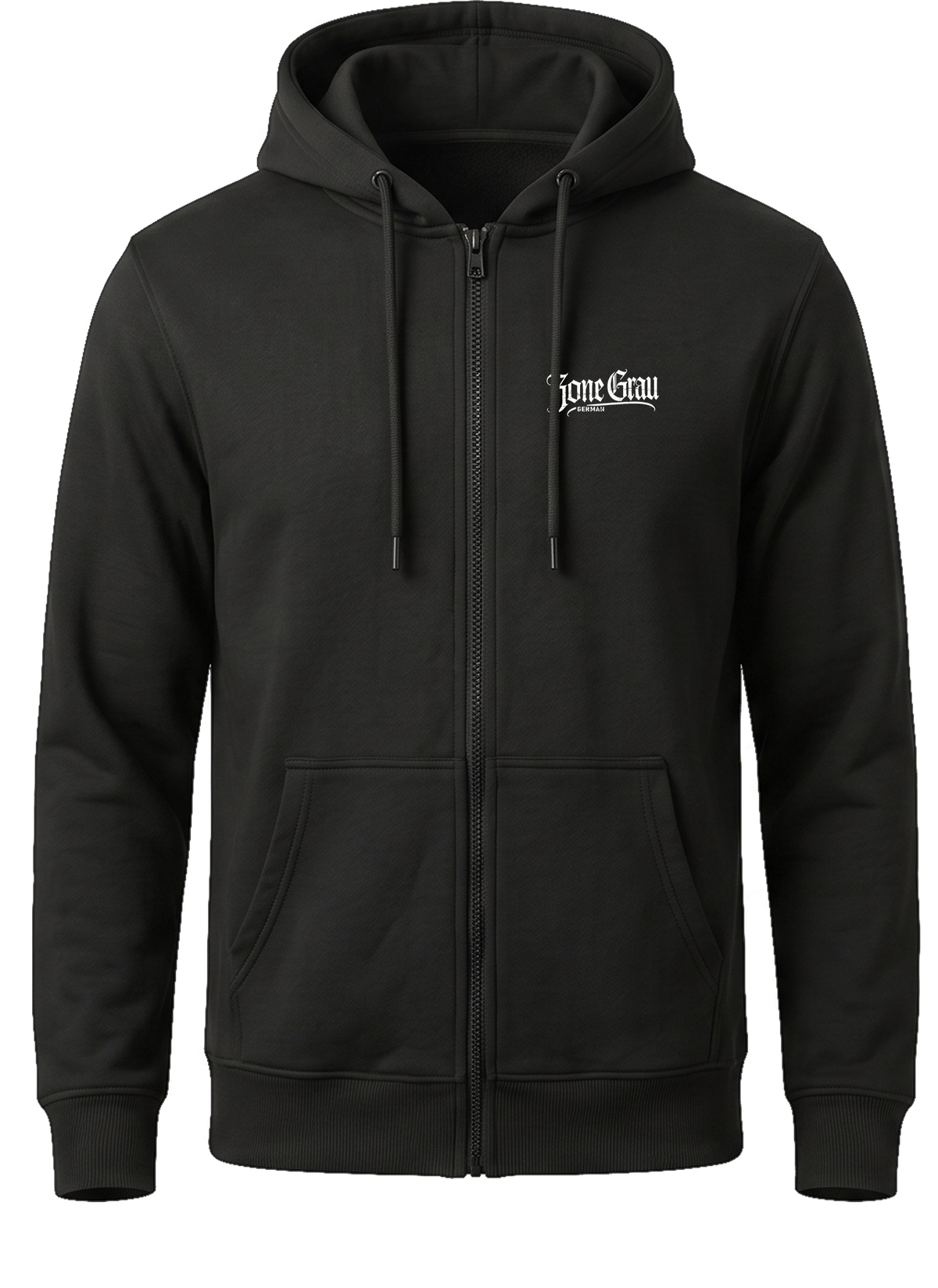 Zone Grau – „Wahrheit & Glaube“ Zip-Hoodie