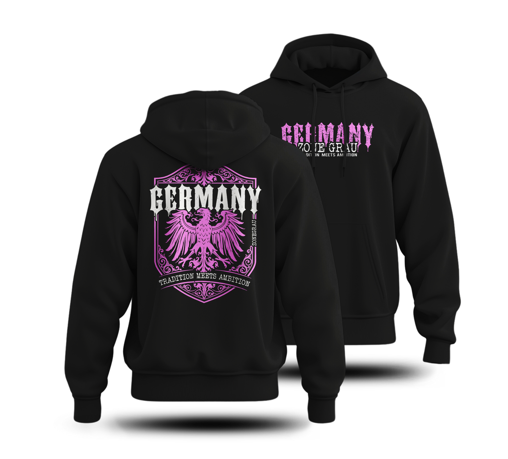 Mädels Hoodie „Germany - Tradition Meets Ambition“