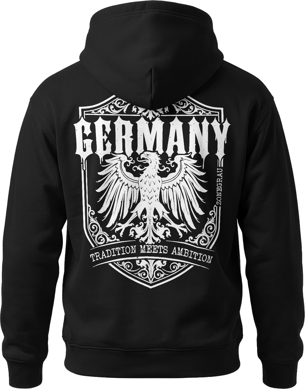 Mädels Hoodie „Germany - Tradition Meets Ambition“