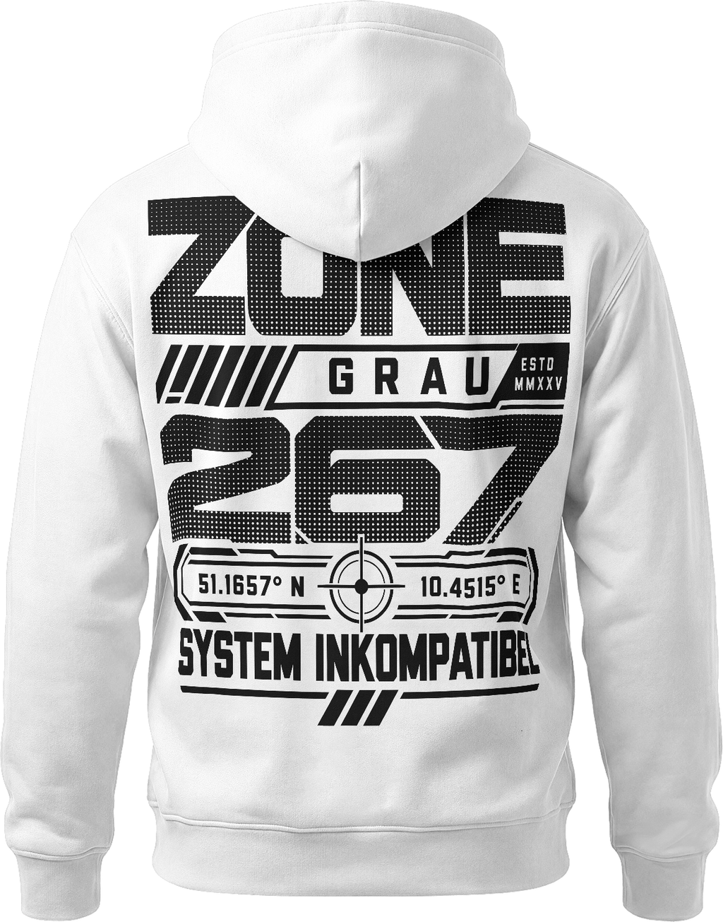 ZONEGRAU 267 // SYSTEM INKOMPATIBEL – Classic Hoodie