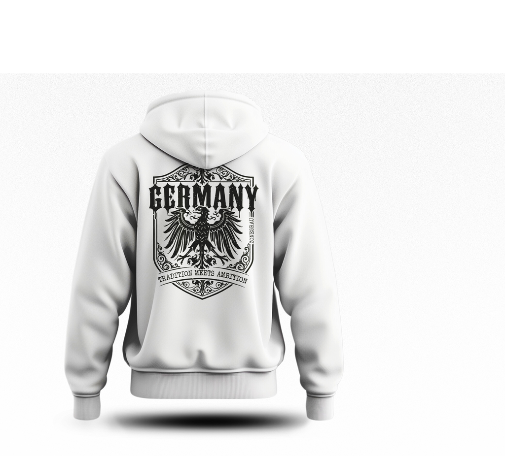 Mädels Hoodie „Germany - Tradition Meets Ambition“