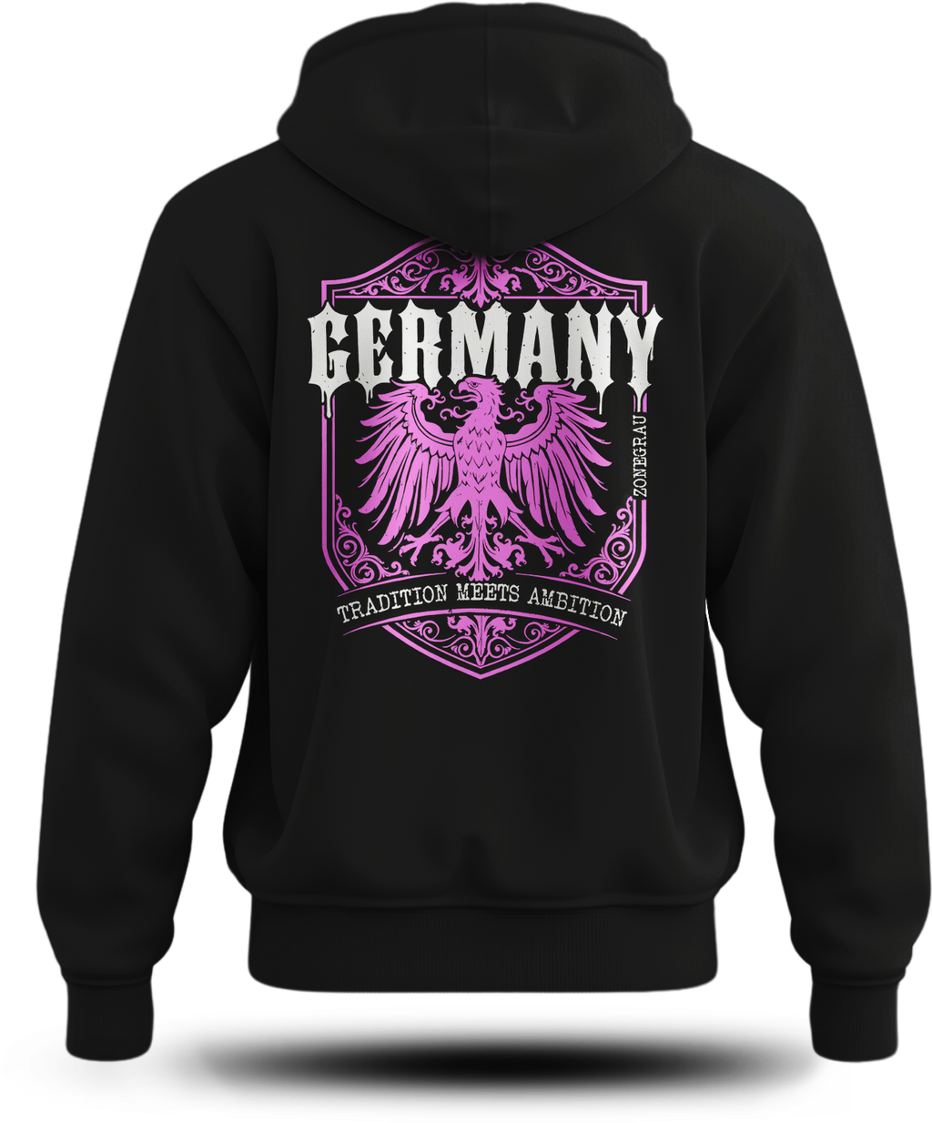 Mädels Hoodie „Germany - Tradition Meets Ambition“