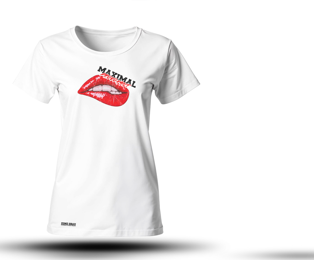 Mädels T-Shirt „MAXIMAL PROVOKANT“ – Zone Grau Streetwear
