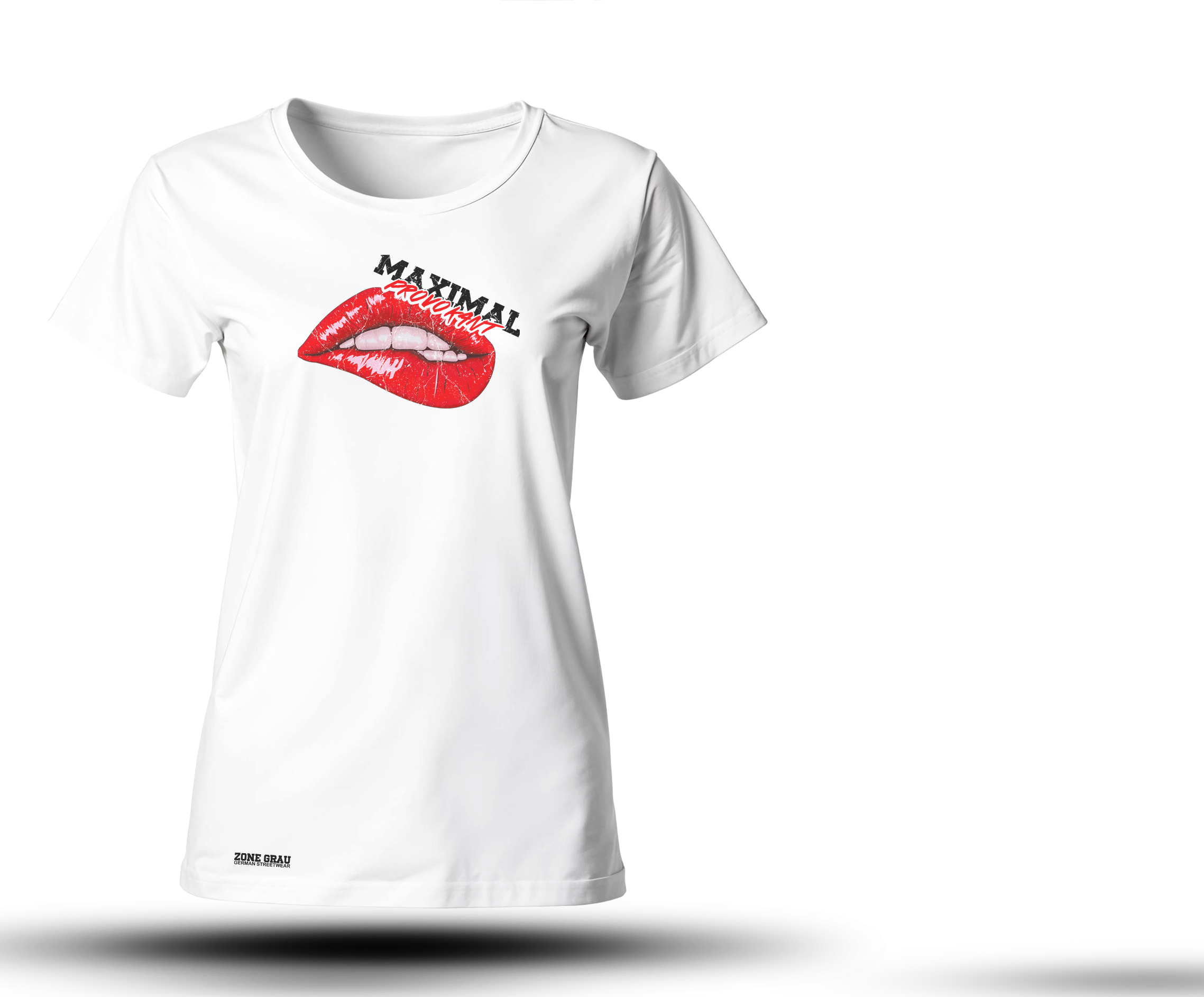 Mädels T-Shirt „MAXIMAL PROVOKANT“ – Zone Grau Streetwear