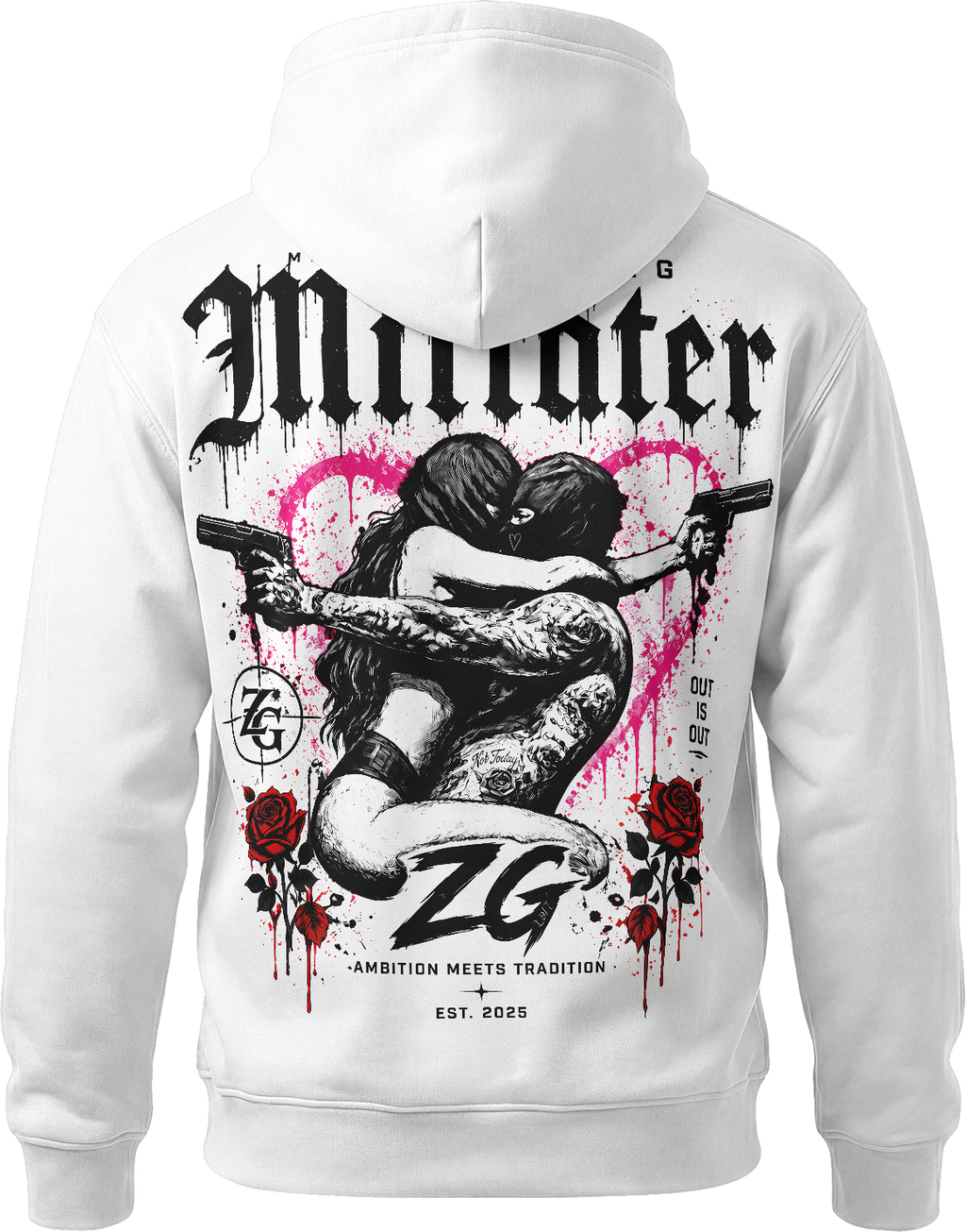 Zone Grau – „Mittäter“ Hoodie – (Pink Edition)