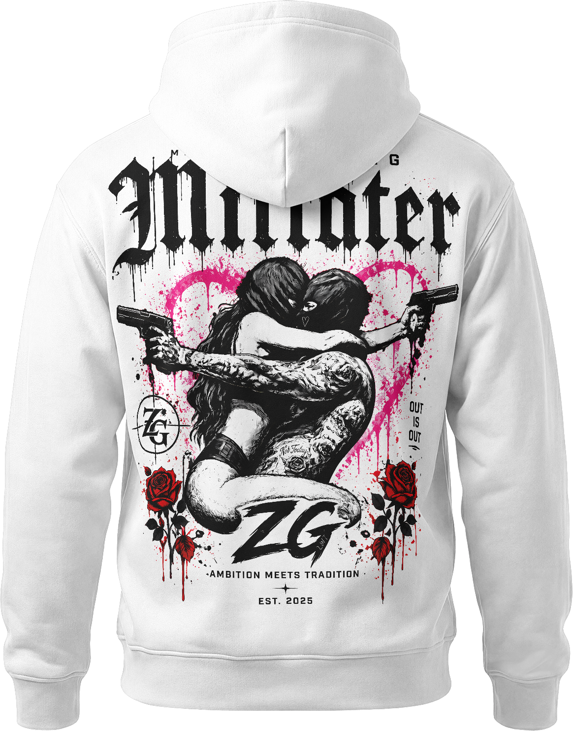 Zone Grau – „Mittäter“ Hoodie – (Pink Edition)