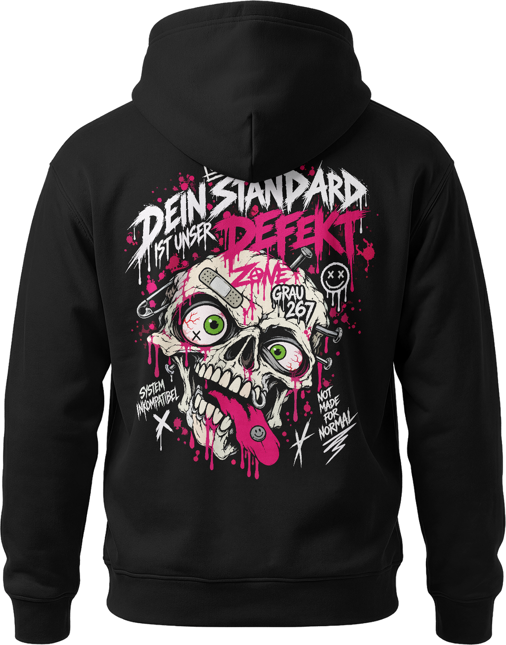 ZONE GRAU 267 – „Dein Standard ist unser Defekt“ Hoodie