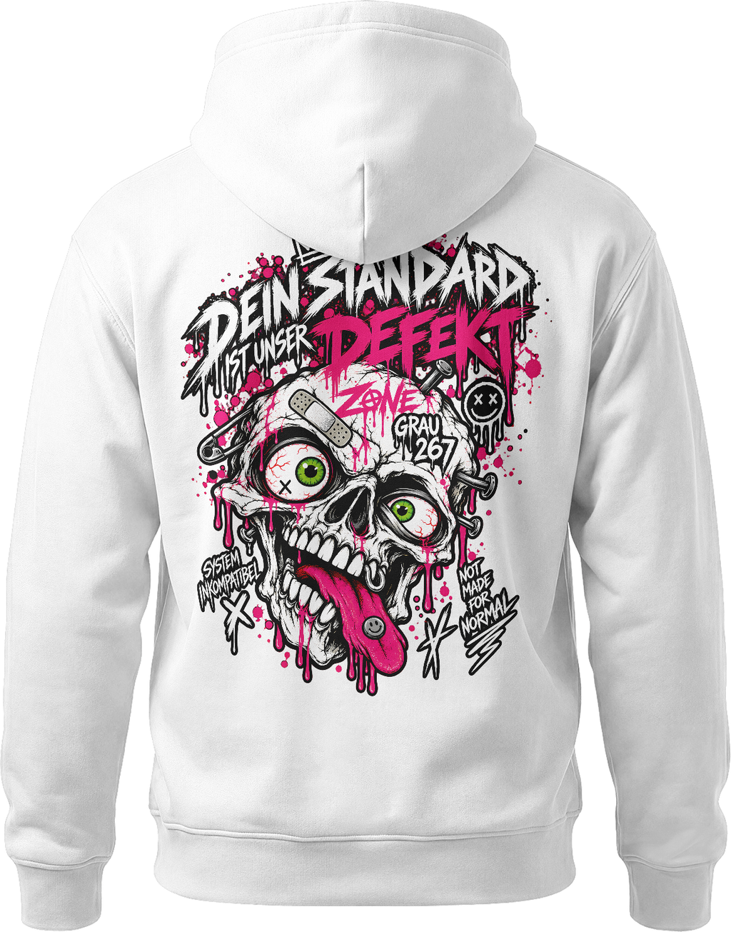 ZONE GRAU 267 – „Dein Standard ist unser Defekt“ Hoodie