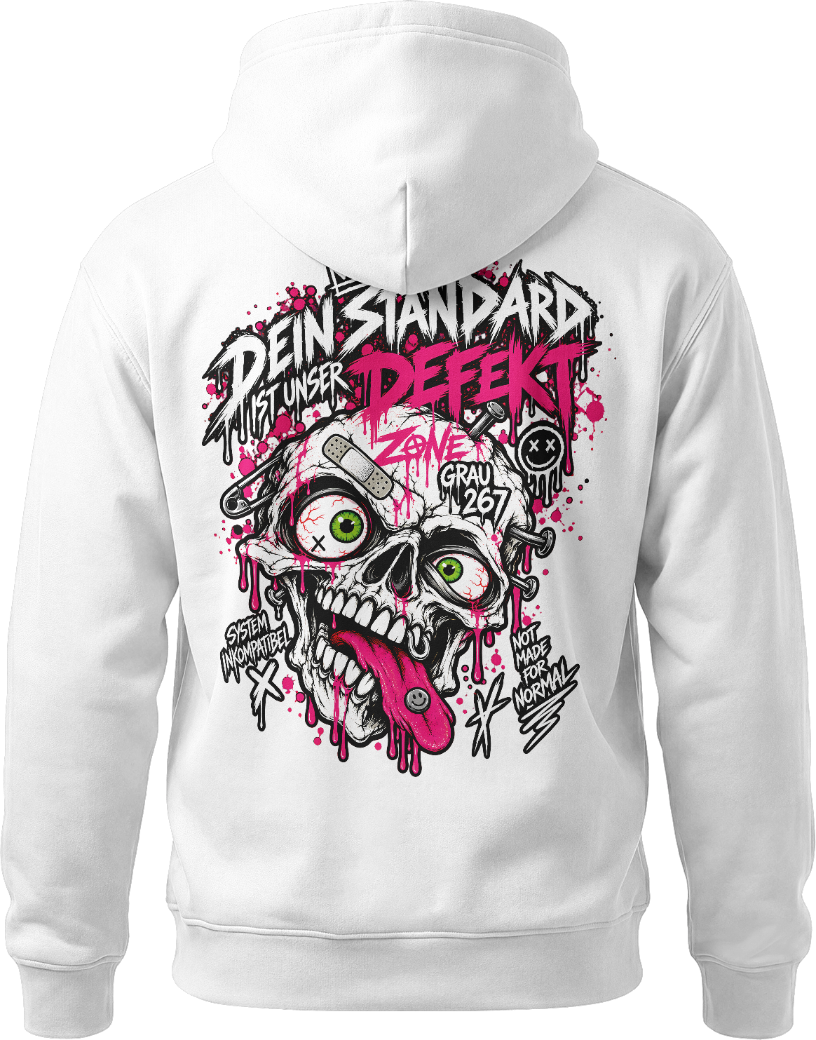 ZONE GRAU 267 – „Dein Standard ist unser Defekt“ Hoodie