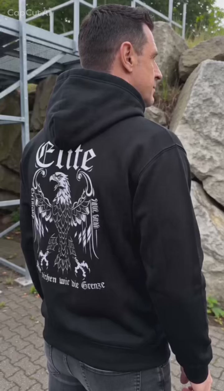 Elite Germany Hoodie – „Hier ziehen wir die Grenze“