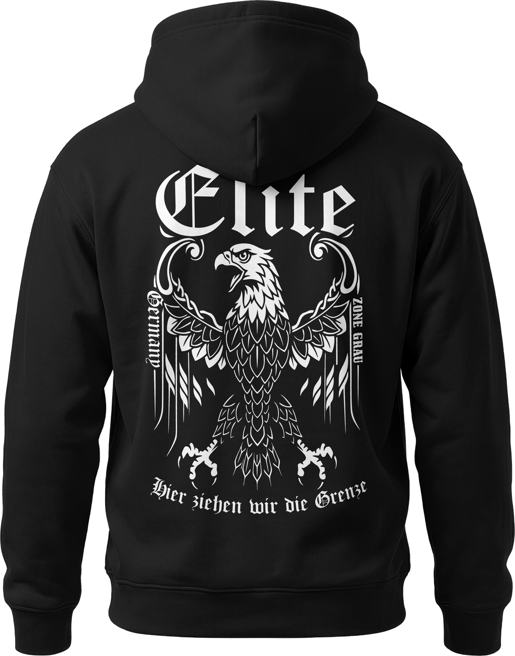 Elite Germany Hoodie – „Hier ziehen wir die Grenze“
